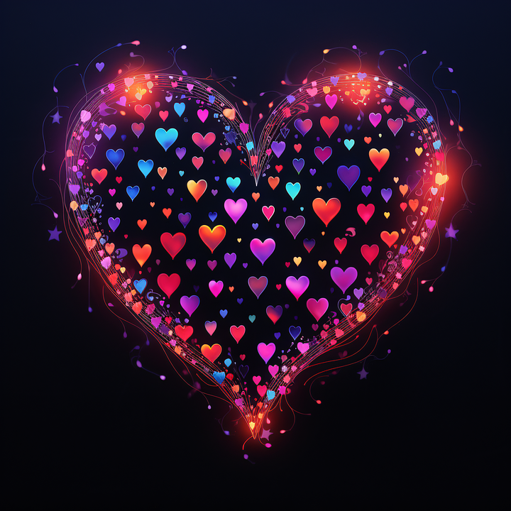 Heart Picedit Download Ai Generated, Hearts, Love. Royalty-Free Stock Illustration ...