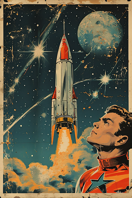 Free ai generated astronaut moon illustration