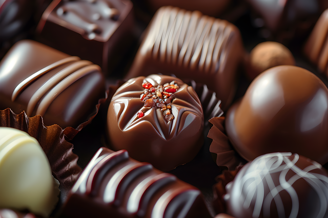 Free ai generated pralines chocolate illustration