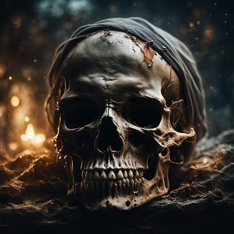 Free Ai Generated Skull illustration and picture