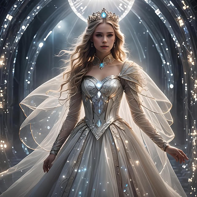 Free ai generated princess crown illustration