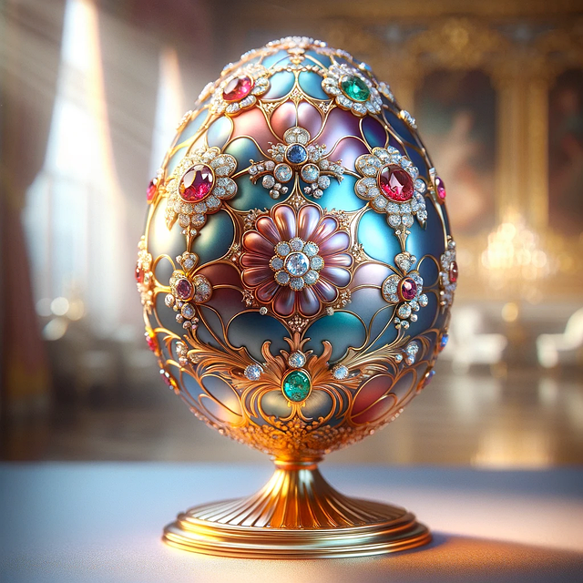 Free ai generated faberge egg illustration
