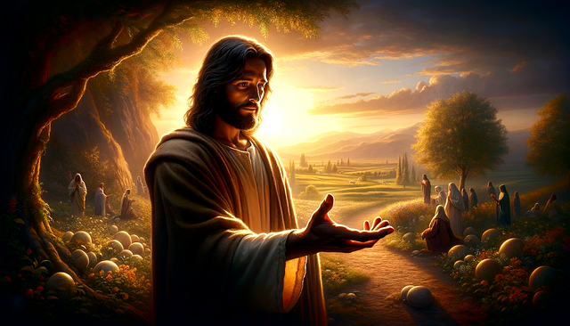 Free ai generated savior compassionate presence illustration