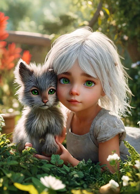 Download free HD stock image of Ai Generated Girl Free ai generated girl nature illustration