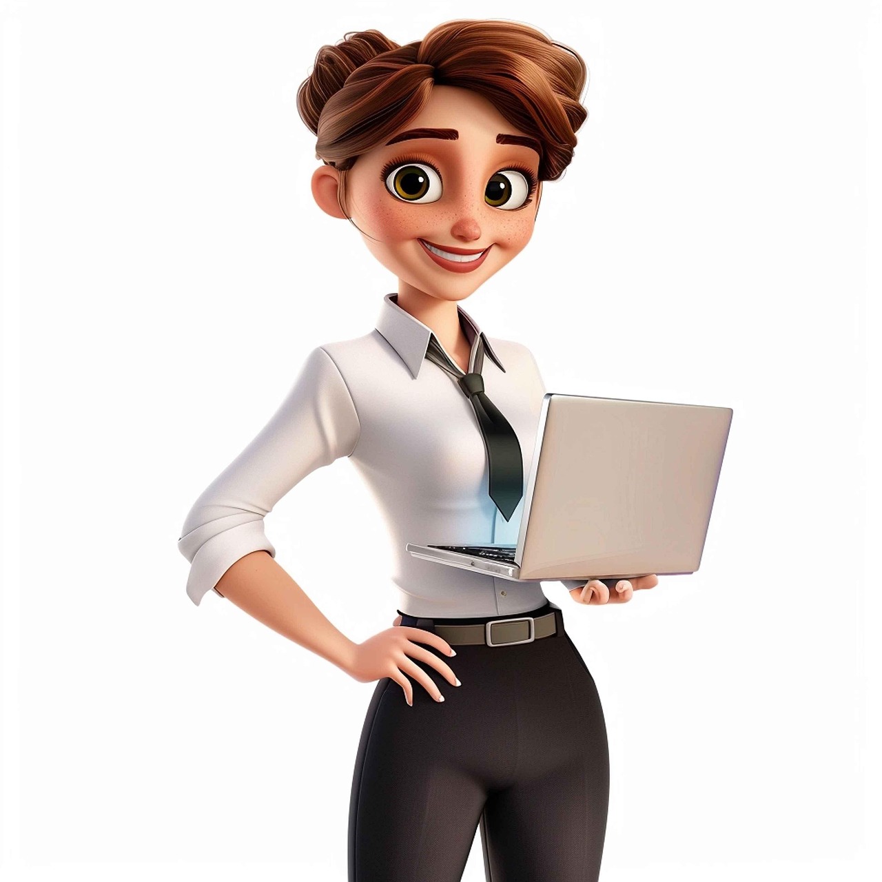 Ai Generado, Mujer, Computadora Portátil