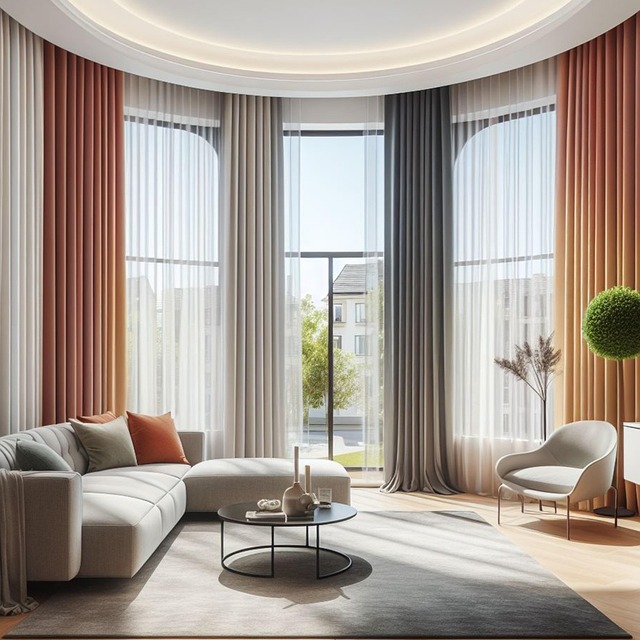 Free Curtains Window ai generated image and illustration