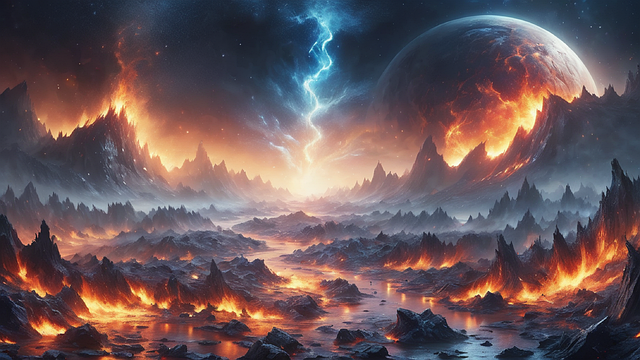 Free ai generated explosion disaster illustration