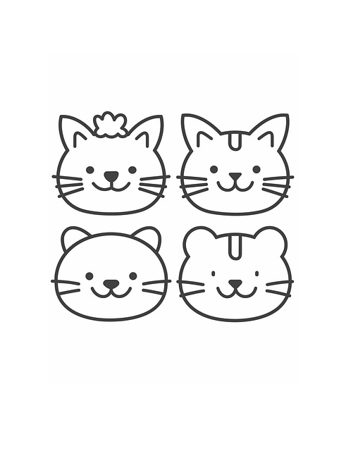 Δημιουργήθηκε Ai, Γάτες, Line Art