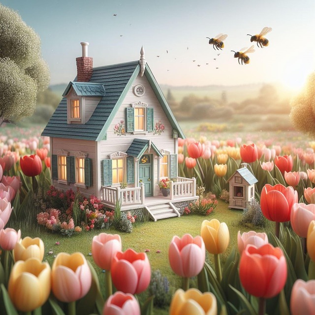 Download Ai Generated House Garden Royalty Free Stock Illustration