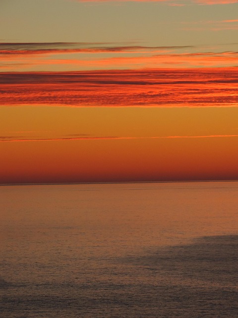 Rød, Natur, Solnedgang, Væg