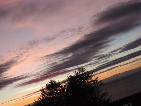 Solnedgang, Hav, Himmel, Ocean