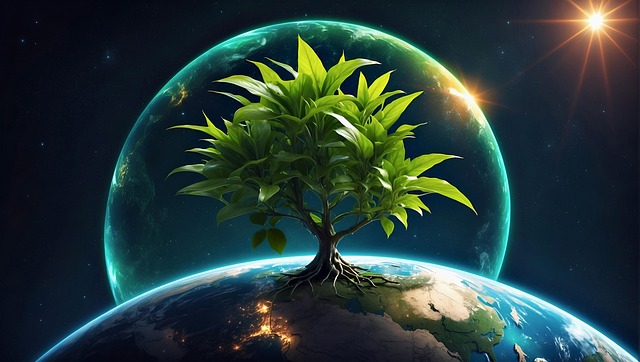 Free ai generated earth plants illustration