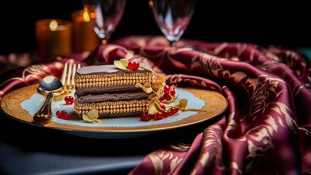 Free ai generated chocolate cake illustration