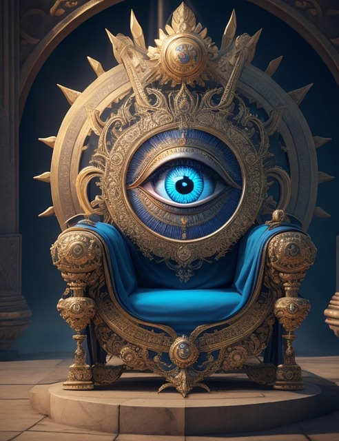 Free ai generated eye chair illustration