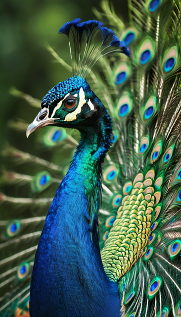 Ai Generiert, Pfau, Vogel, Muster