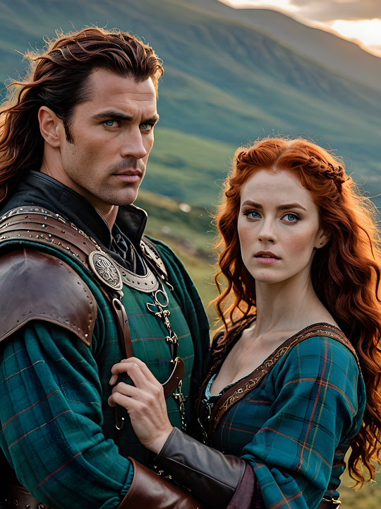 Download Ai Generated, Couple, Highlander. Royalty-Free Stock ...