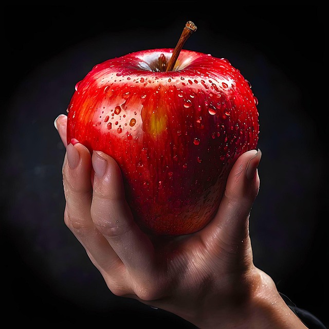 Free ai generated apple fruit illustration