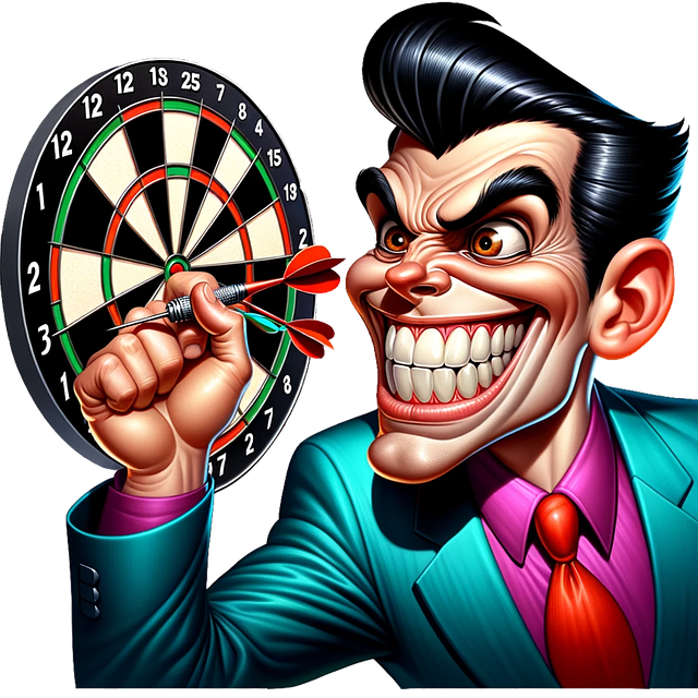 Free ai generated darts target illustration