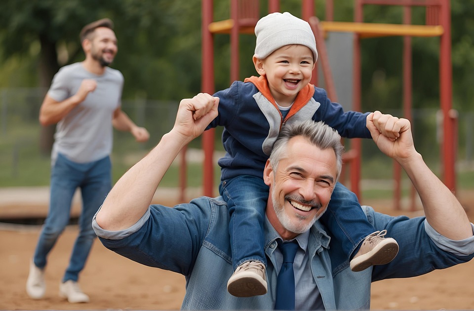 Download Ai Generated, Grandfather, Grandchild. Royalty-Free Stock ...
