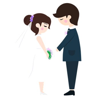 Free Couple Wedding illustration and picture