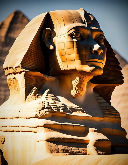Free ai generated sphinx monument illustration