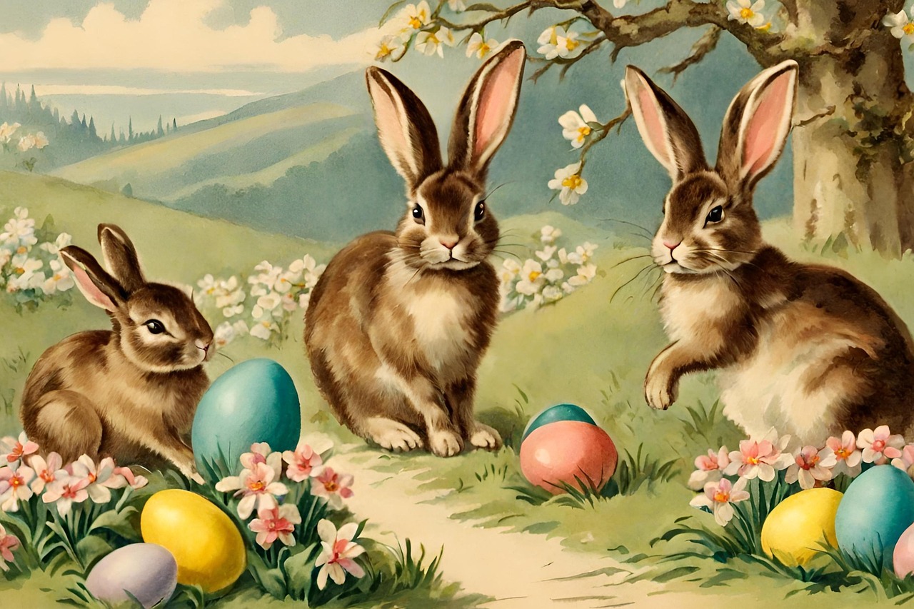 Vintage easter postcard free photo on pixabay pixabay