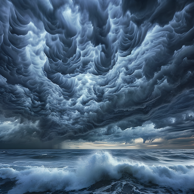 Free ai generated ocean waves illustration