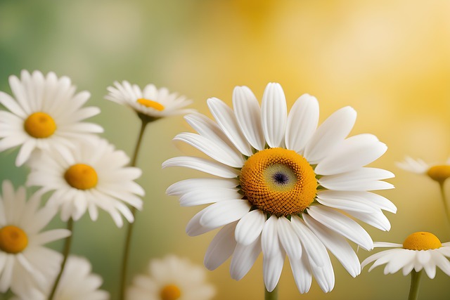Free ai generated daisies flowers illustration