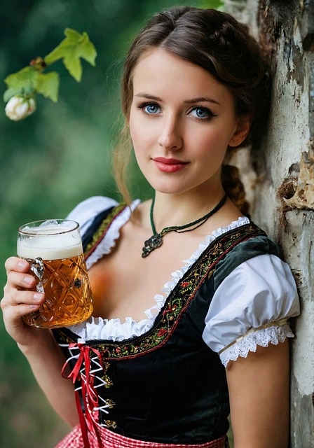 Free ai generated dirndl oktoberfest illustration
