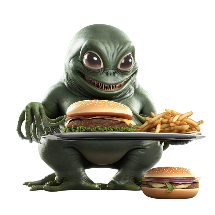 Download Ai Generated, Alien, Burger. Royalty-Free Stock Illustration ...