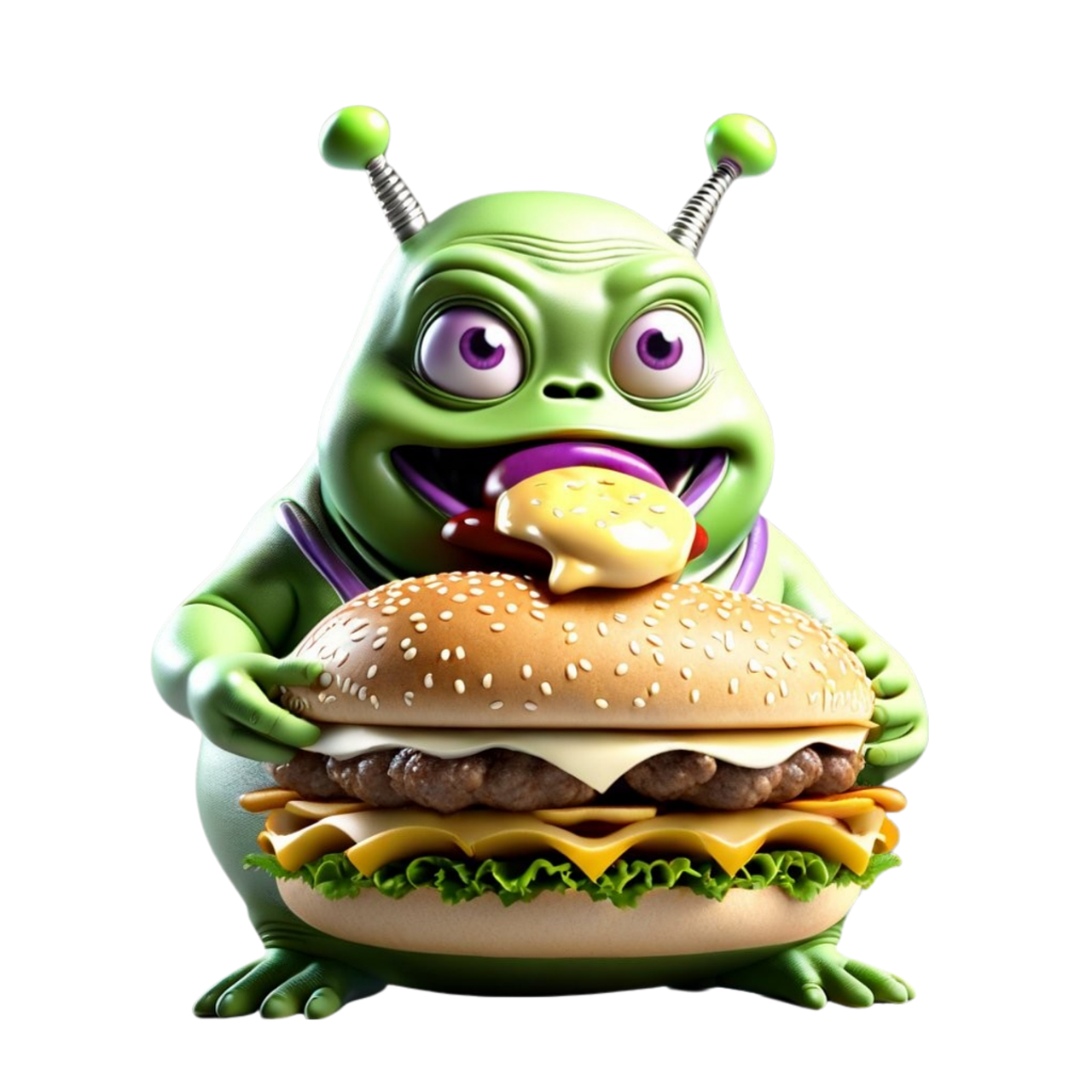 Download Ai Generated, Alien, Burger. Royalty-Free Stock Illustration ...
