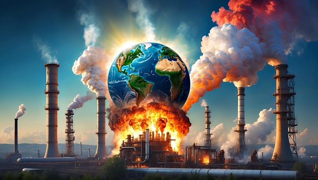 Free ai generated earth industry illustration