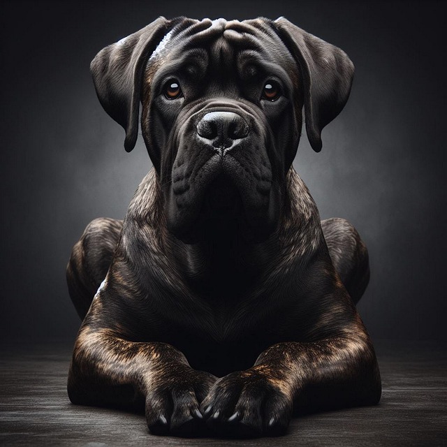 Free ai generated cane corso dog illustration
