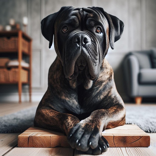 Free ai generated cane corso dog illustration