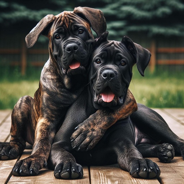 Free ai generated cane corso dog illustration