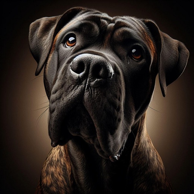 Free ai generated cane corso dog illustration