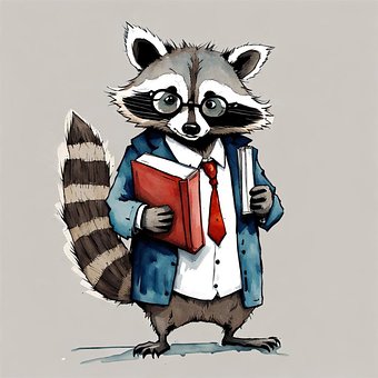 Free Ai Generated Raccoon illustration and picture