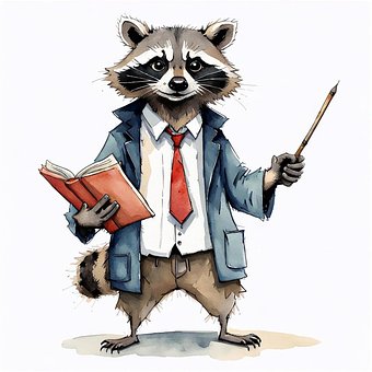 Free Ai Generated Raccoon illustration and picture