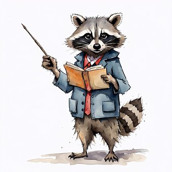 Free Ai Generated Raccoon illustration and picture