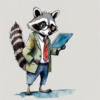 Free Ai Generated Raccoon illustration and picture