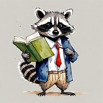 Free Ai Generated Raccoon illustration and picture