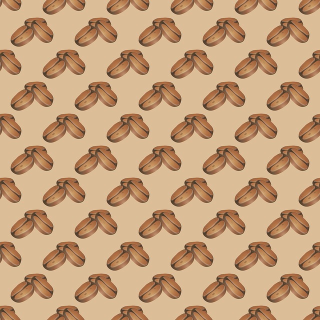 Free coffee beans pattern illustration
