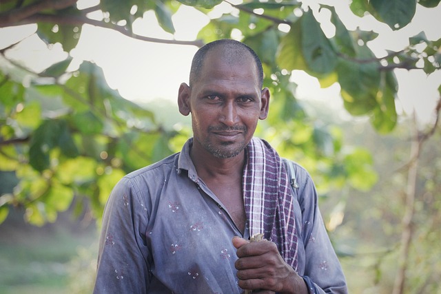 Agricultor, Rosto, Homem, Tímido