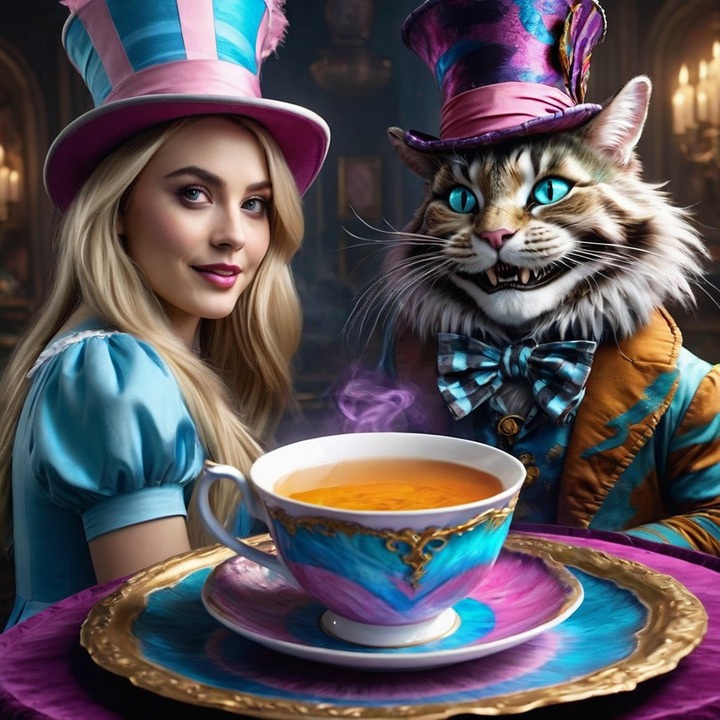 Download Ai Generated, Alice, Cat. Royalty-Free Stock Illustration ...