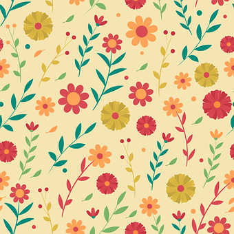 Blomster, Blomstermønster, Natur, Blade