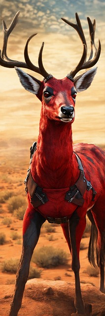 Ai Gerado, Cervo, Animal, Traje