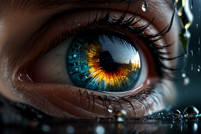 Free ai generated eye eyelashes illustration