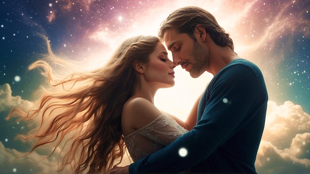 Free ai generated couple lovers illustration