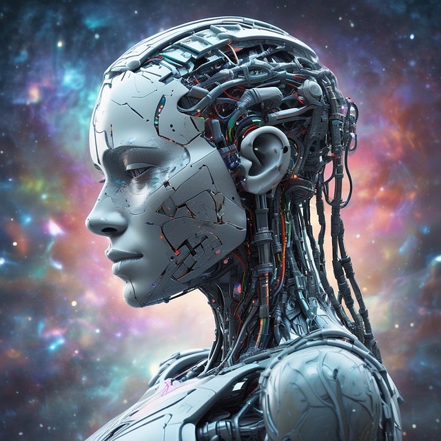 Ai Generiert, Frau, Roboter, Schaltung
