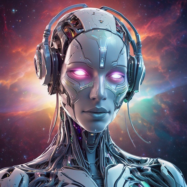 Free ai generated woman robot illustration